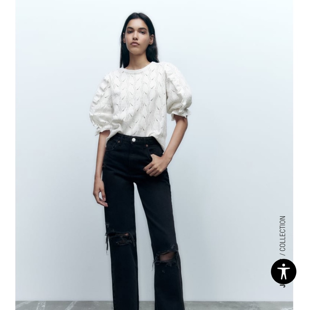 BALLOON SLEEVE TOP